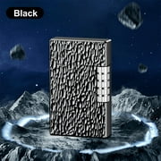 Clear Light Inclined Fire Open Flame Wheel Lighter, Inflatable Point Pipe Lighter for Daily Use