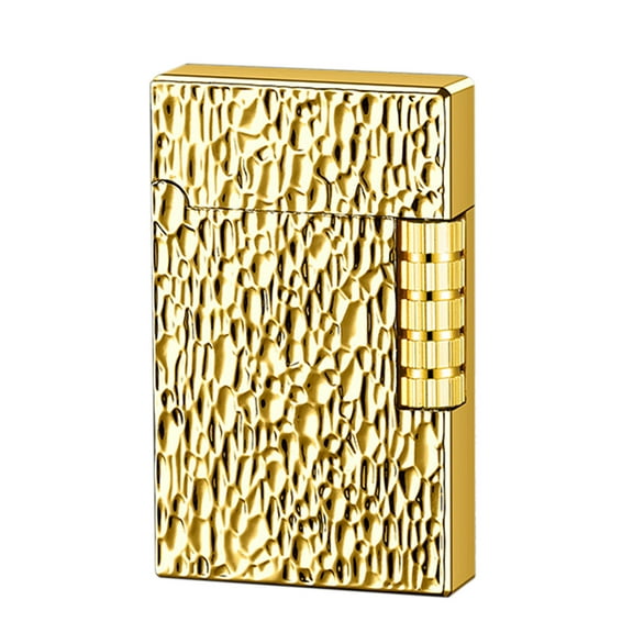 A Clear Light Inclined Flame Open Fire Wheel Lighter Metal Refillable Butane Lighter For Candle Grill Camping Smoking Windproof Lighter 24 X 15 Inches Size Portable Lighters For Adults Men