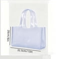 thumbnail image 1 of Clear Light Jelly Tote Bag - Glossy Transparent PVC Shoulder Handbag, Large Capacity Shopping Bag for Women, Waterproof and Easy to Clean, Versatile for Work, Beach, and Daily Use. White, 1 of 6