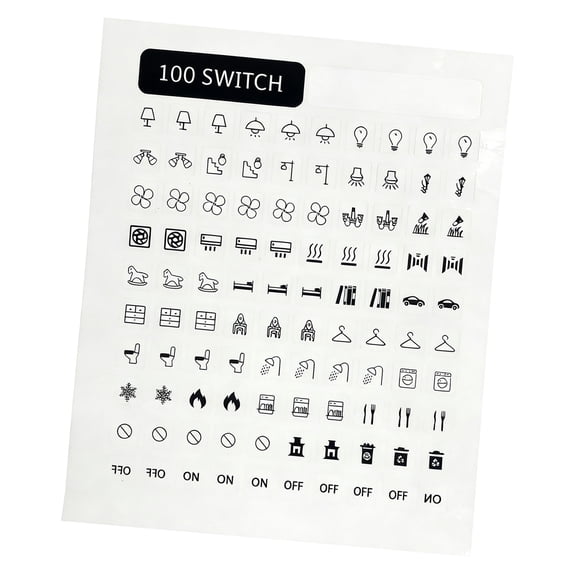 Clear Light Panel Labels for Bathroom Kitchen Business