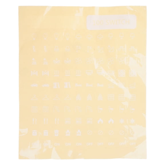 Clear Light Panel Labels for Bathroom Kitchen Business