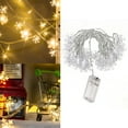 Clear Lights for Bedroom Battery Rope Lights Short Christmas Lights