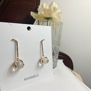 Clear Lucite Ball Dangle earrings