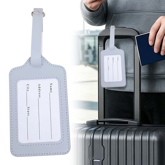 Clear Luggage Tags for Cruise – Adjustable Strap, Cruise & Airline Baggage Identification, Anti-Loss