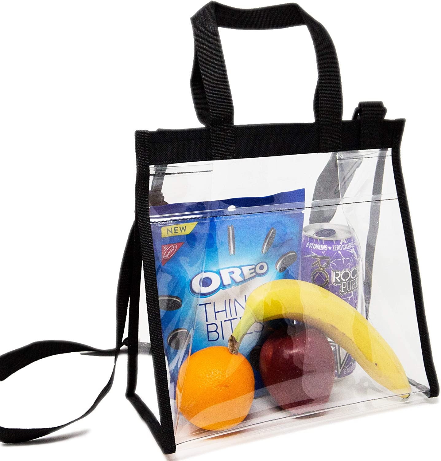 Clear lunch tote bag on sale