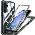 thumbnail image 1 of Clear Magnetic Cover Case for Apple Samsung Galaxy A36 5G, with Built-in Tempered Glass Screen Protector, [Compatible with Magsafe] Full Body Rugged Shockproof Case for Galaxy A36 5G, Black, 1 of 8