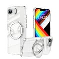 thumbnail image 1 of Clear Magnetic Cover Case for iPhone 16e, [Compatible with Magsafe] Shockproof Soft TPU Bumper Rugged Clear Hard PC Back Shell Anti-Scratch Slim Protective Case, Clear, 1 of 9