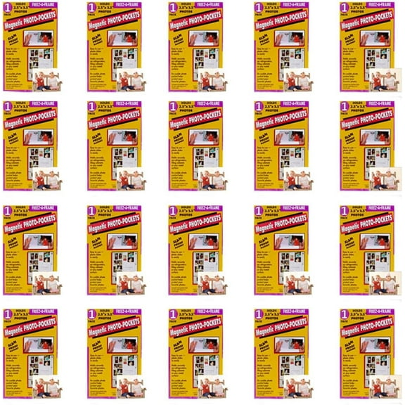 Clear Magnetic Flexible Photo Frames 2.5" x 3 .5" (Wallet Size) Pack of 20