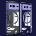thumbnail image 1 of Clear Magnetic for Google Pixel 8 Case with Lens Protection, Compatible with Magsafe, Military-Grade Protection, Yellowing Resistant, Scratch-Resistant Back, Shockproof Slim Phone Case,Purple, 1 of 6
