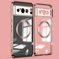thumbnail image 1 of Clear Magnetic for Google Pixel 8 Pro Case with Lens Protection, Compatible with Magsafe, Military-Grade Protection, Yellowing Resistant, Scratch-Resistant Back, Shockproof Slim Phone Case,Rosegold, 1 of 6