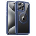 thumbnail image 1 of Clear Magnetic Phone Case for iPhone 12 Pro / 12 6.1", Compatible with MagSafe, [Not Yellowing] [Military Grade Protection] Slim Transparent Anti-Scratch Shockproof Phone Case Cover,Blue, 1 of 11
