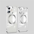 thumbnail image 1 of Clear Magnetic for iPhone 11 Case with Lens Protection, Compatible with Magsafe, Military-Grade Protection, Yellowing Resistant, Scratch-Resistant Back, Shockproof Slim Phone Case,Silver, 1 of 9