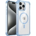 thumbnail image 1 of Clear Magnetic for iPhone 12 Case[Compatible with MagSafe][Military Grade Protection] Anti-Yellowing Scratch-Resistant Slim Soft TPU Back Shockproof Case, Blue, 1 of 14