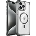 thumbnail image 1 of Clear Magnetic for iPhone 12 Pro Case[Compatible with MagSafe][Military Grade Protection] Anti-Yellowing Scratch-Resistant Slim Soft TPU Back Shockproof Case, Black, 1 of 14