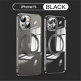 thumbnail image 1 of Clear Magnetic for iPhone 13 Case with Lens Protection, Compatible with Magsafe, Military-Grade Protection, Yellowing Resistant, Scratch-Resistant Back, Shockproof Slim Phone Case,Black, 1 of 9