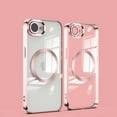 thumbnail image 1 of Clear Magnetic for iPhone 16e Case with Lens Protection, Compatible with Magsafe, Military-Grade Protection, Yellowing Resistant, Scratch-Resistant Back, Shockproof Slim Phone Case,Rosegold, 1 of 7
