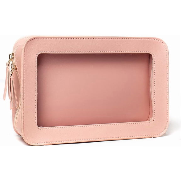 Clear Makeup Bag Small, TSA Approved Portable Toiletry Bag with Zipper  Travel Bag Makeup Organizer Case Mini Makeup Pouch for Purse  Organizer Bag for Women Men