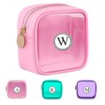 thumbnail image 1 of Clear Makeup Bag with Initial,Travel Toiletry Bag Cute Cosmetic Bags Organizer, Travel Essentials Gifts for Women, 1 of 7