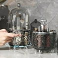 thumbnail image 1 of Clear Makeup Brush Organizer,Rotatable,Dustproof,Cosmetic Storage,360° Rotating Bucket,Multi-Compartment,Desk Organizer,Beauty Organizer,Makeup Brush Holder,Clear Storage Box, 1 of 6