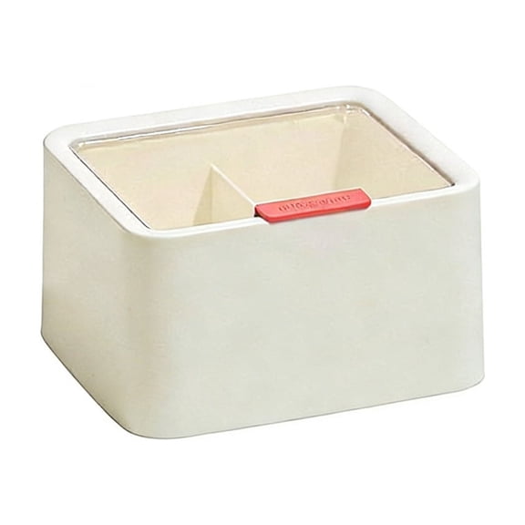 Clear Makeup Pad Organizer Box – Space-Saving Cosmetic Storage for Vanity, Bathroom, and Dresser – Multi-Purpose Container for Pads, Swabs, Sponges, and Small Accessories