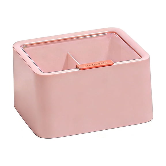 Clear Makeup Pad Organizer Box – Space-Saving Cosmetic Storage for Vanity, Bathroom, and Dresser – Multi-Purpose Container for Pads, Swabs, Sponges, and Small Accessories