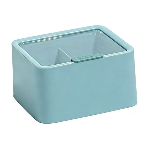 Clear Makeup Pad Organizer Box – Space-Saving Cosmetic Storage for Vanity, Bathroom, and Dresser – Multi-Purpose Container for Pads, Swabs, Sponges, and Small Accessories
