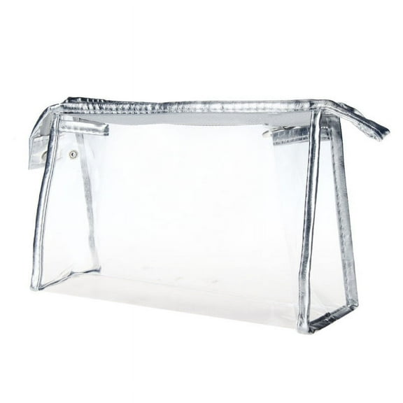 Clear Cosmetic Bag Storage for Makeup 1PC Silver Bags Sleek and Stylish Design for Organizing