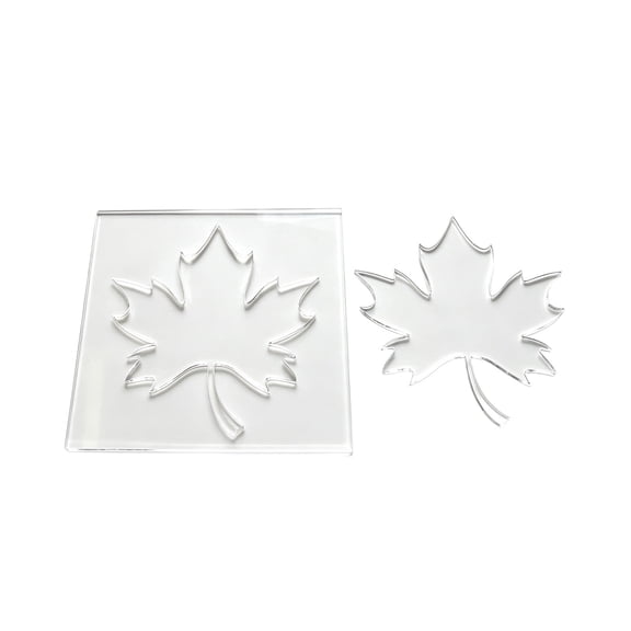 Clear Maple Leaf Carving Template, Tracing Stencil for Woodworking, Crafts, DIY Inlay, and Decor