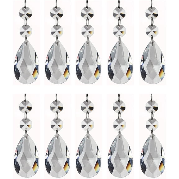 Clear Maple Leaf Crystal Pendants, Exquisite Prisms For Chandelier And Window, Shiny Glass Crystals That Create Mesmerizing Light Refraction And Potential To Make A Bright Rainbow