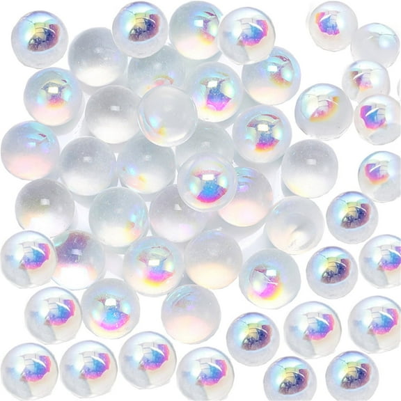 Clear Marbles for Vases,Happon 100 Pcs Glass Marbles Bulk,Glass Beads for Vase Fillers,Crystal Stones for Gifts and Crafts