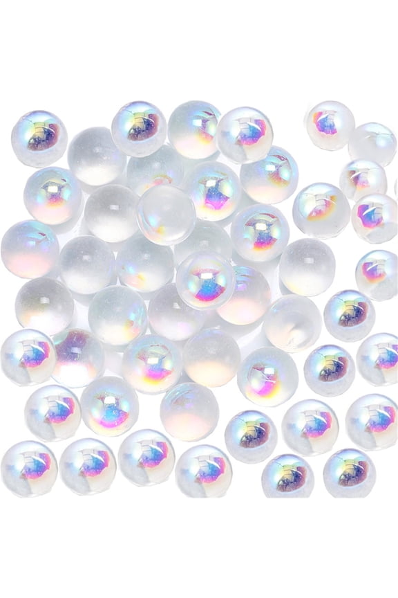 Clear Marbles for Vases,Happon 100 Pcs Glass Marbles Bulk,Glass Beads for Vase Fillers,Crystal Stones for Gifts and Crafts