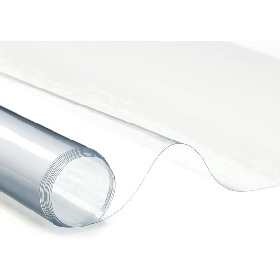 Clear Marine Vinyl Sheeting, 10 Gauge, 5 Yard Roll of Transparent Plastic, Storm Windows, Covering, Protection, Tablecloth Protector