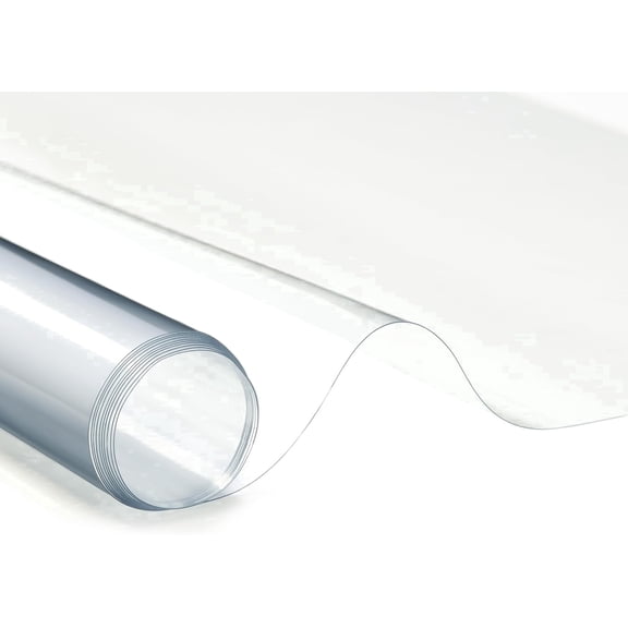 Clear Marine Vinyl Sheeting, 10 Gauge, 5 Yard Roll of Transparent Plastic, Storm Windows, Covering, Protection, Tablecloth Protector