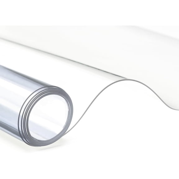 Clear Marine Vinyl Sheeting, 40 Gauge, 5 Yard Roll of Transparent Plastic, Storm Windows, Covering, Protection, Tablecloth Protector