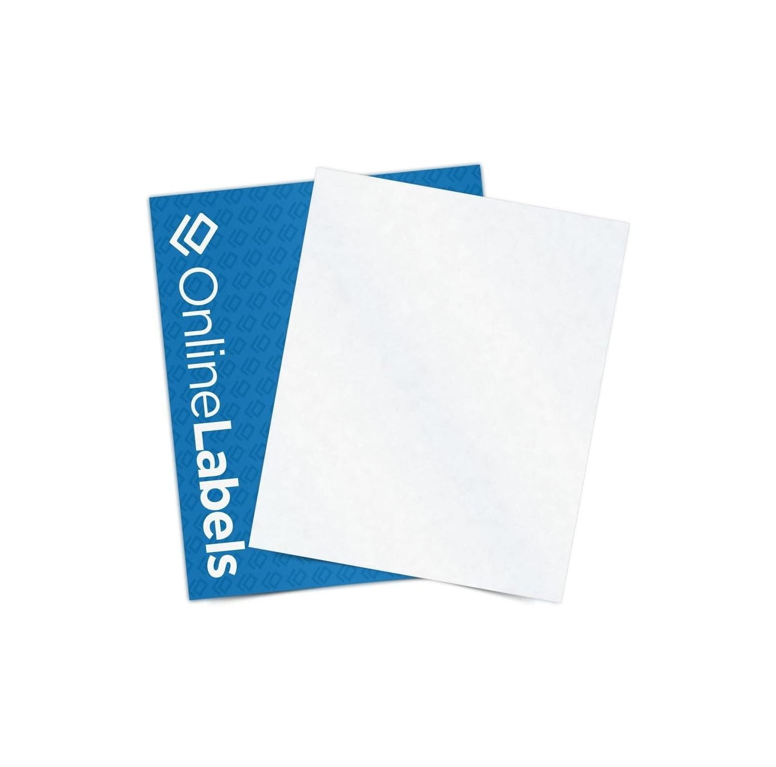 Clear Matte Frosted Sticker Paper, 8.5 x 11 Full Sheet Label, 100 Sheets, Inkjet Printer, Omsix