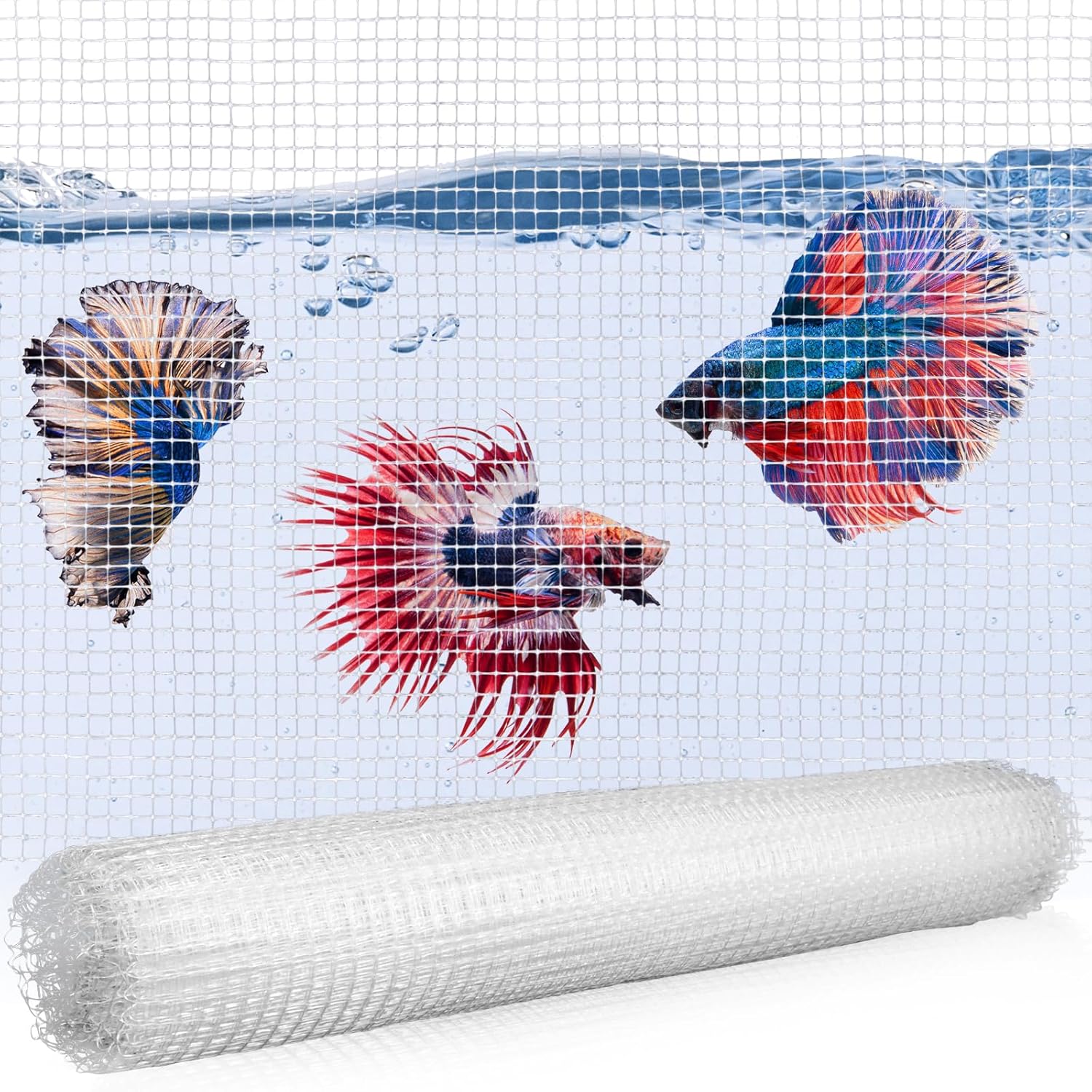 Clear Mesh Netting, Aquarium Lid, Fish Net for Fish Tank Cover, Fish ...