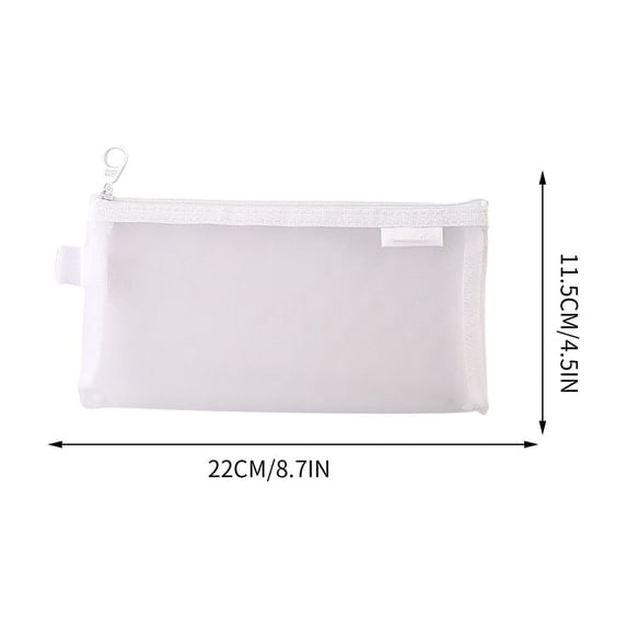 Clear Mesh Pencil Case - Large Capacity Zippered Organizer | Water ...