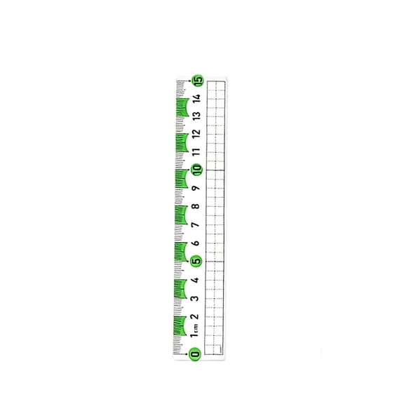 Clear Metric Straight Rulers, 15cm Grid Measuring Straight Edge Tools, Color Marked Precision Drafting Ruler Pack, Transparent Plastic Grid Scale Measuring Sticks, Dual Size Measurement Tools
