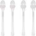 Clear Mini Appetizer Spoons, 24 pk