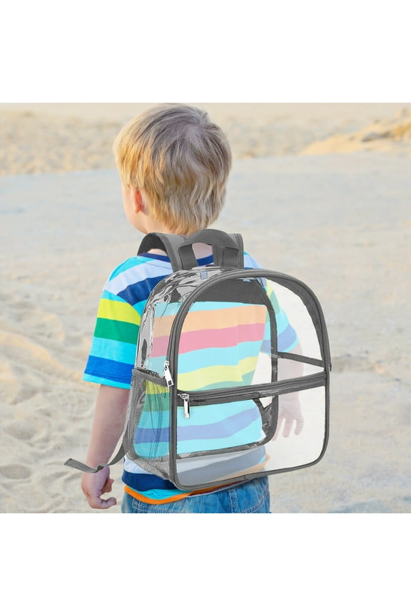 Clear Mini Backpack - Clear Backpack Stadium Small Clear Backpack Gifts Clear Bag for Concerts Festivals Sports Work, Fathers Day Gifts