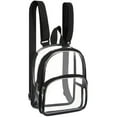 thumbnail image 1 of Clear Mini Backpack Stadium Approved, Water proof Transparent Backpack for Work, Security Travel, Concert & Sport Event, 1 of 5
