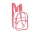 thumbnail image 1 of Clear Mini Backpack, Transparent PVC Small Backpack Stadium Approved for Concerts, Sports Events, Travel, and School, 1 of 9
