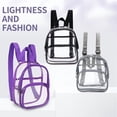 thumbnail image 1 of Clear Mini Backpack, Waterproof PVC Small Transparent Daypack for Stadium Security Travel, 1 of 5