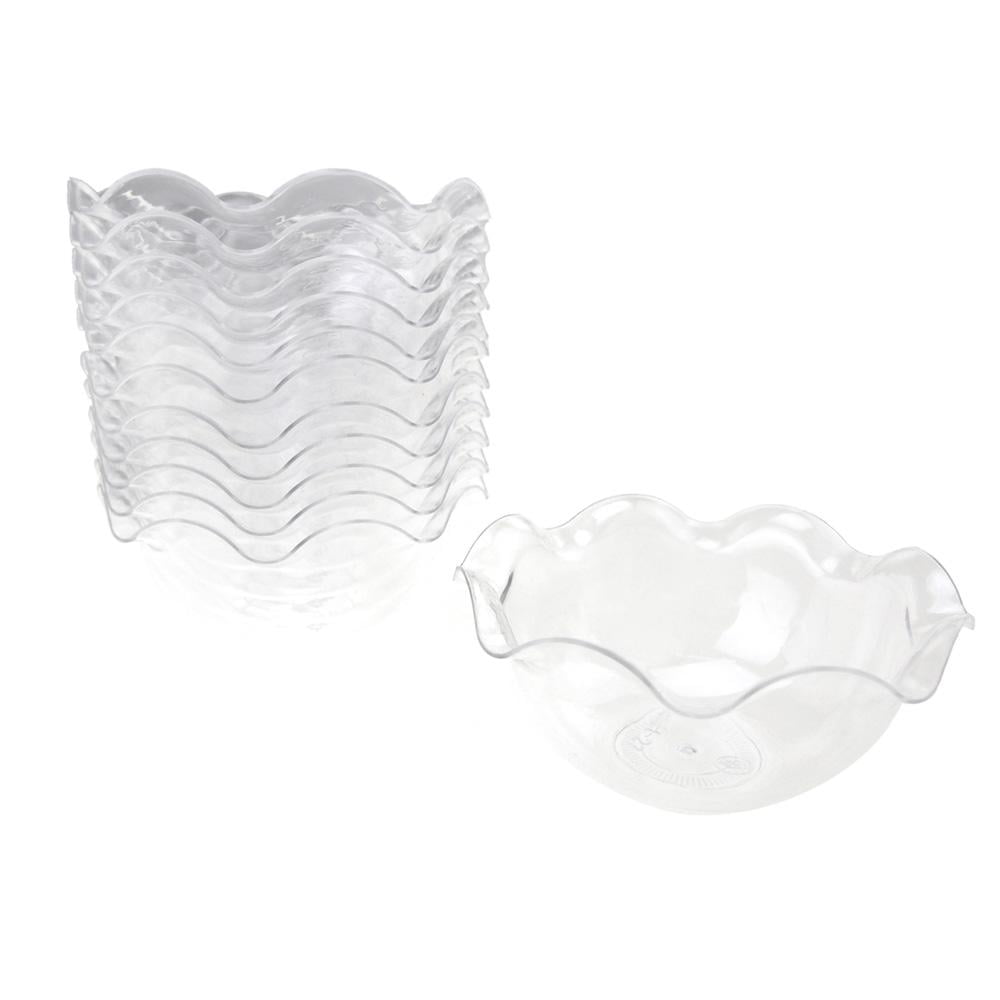 3.5 oz Transparent Plastic Catering Mini Salad Bowl - Solia USA