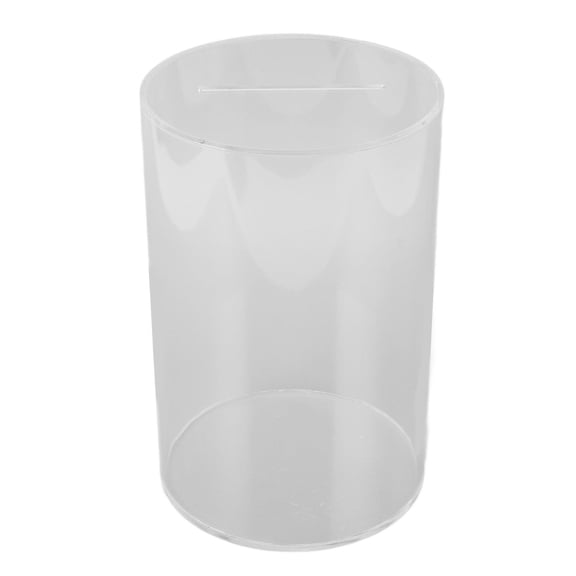 Clear Money Bank Large Capacity Transparent Ballot Tip Box Acrylic Coin Saving Jar for Kids Adults 10 Inches / 25.4 CM