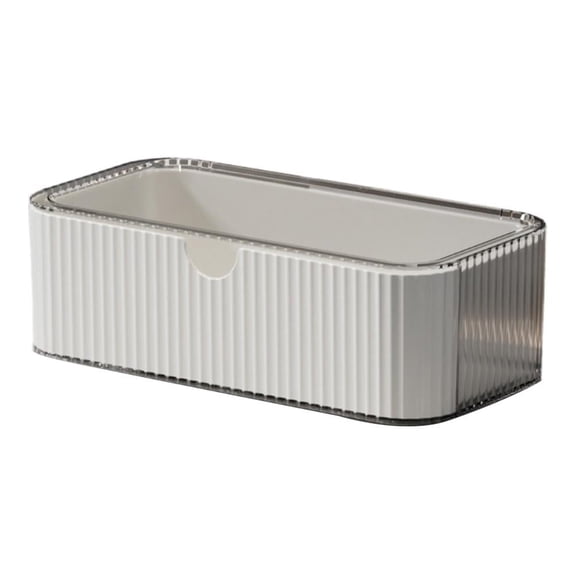 Clear Multi-Compartment Stackable Organizer, Versatile Storage Tray for Bathroom, Vanity & Closet (Multiple Styles Available)