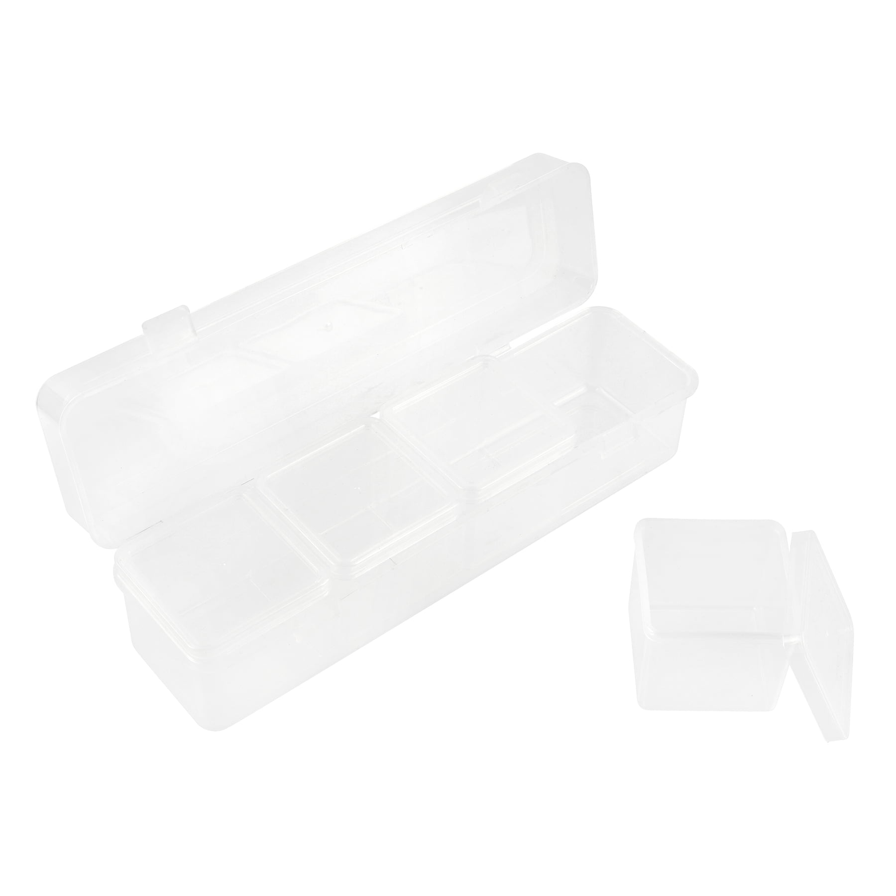 Clear Multi-Use Organizer Sets by Simply Tidy – 9" Plastic Drawer Bins for Bathroom - Office & Craft Storage - 5-Piece Sets - 12 Pack