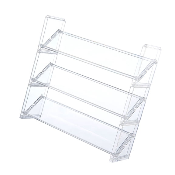 Clear Multilayer Cosmetic Storage Rack Home Accessory for Desk Sturdy Plastic Makeup Organizers Household Use