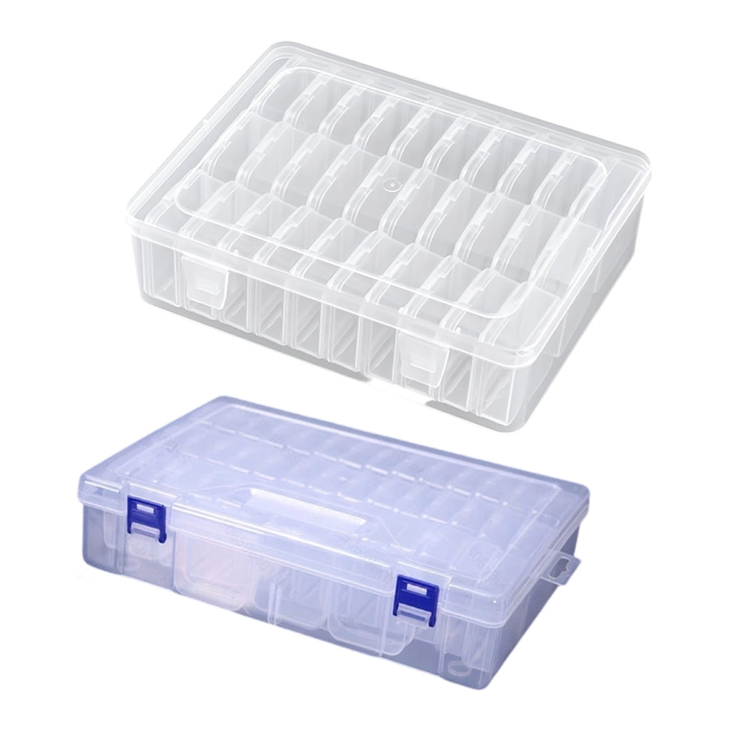 Clear Multiple Compartment Plastic Jewelry Organizers for Beads 30 45 Grid