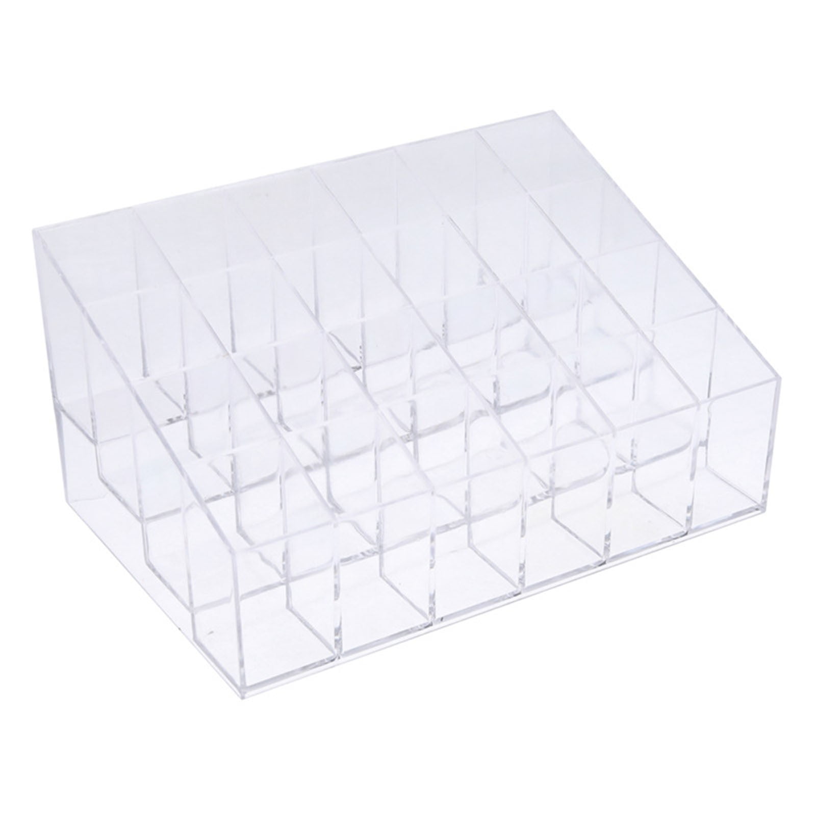 Clear Nail Polish Organizer Holder Rack Shelf 4 Tier Acrylic Tattoo Ink Essential Oil Display Stand Holds Up to 24 Bottles